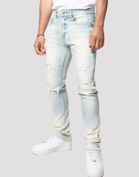 Wardrobe staples Grindhouse Rip N Tear Slim Fit Jeans Spandex - incorporated fashion