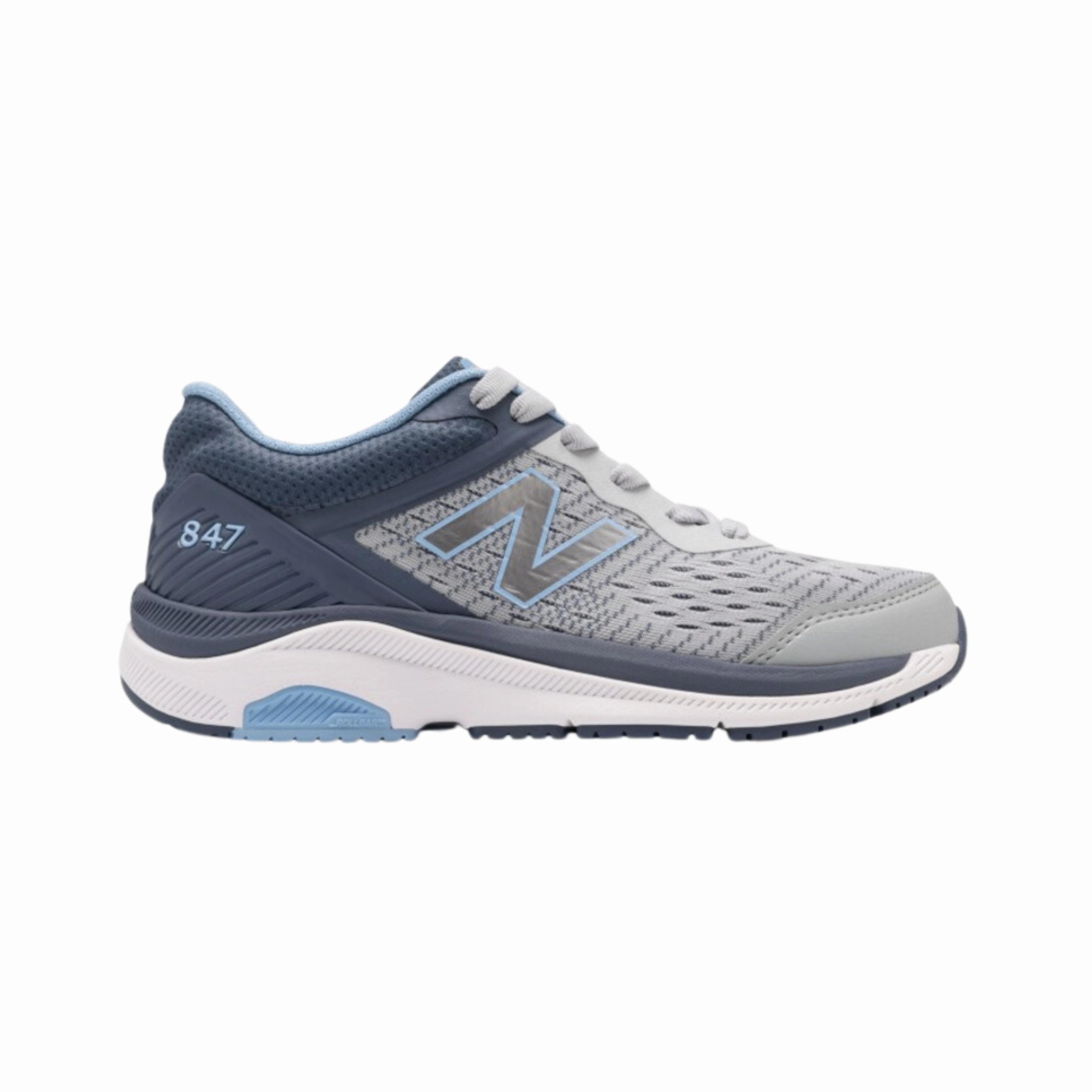 Women's 847v4 - Light Aluminum with Vintage Indigo and Team Carolina (B Width)