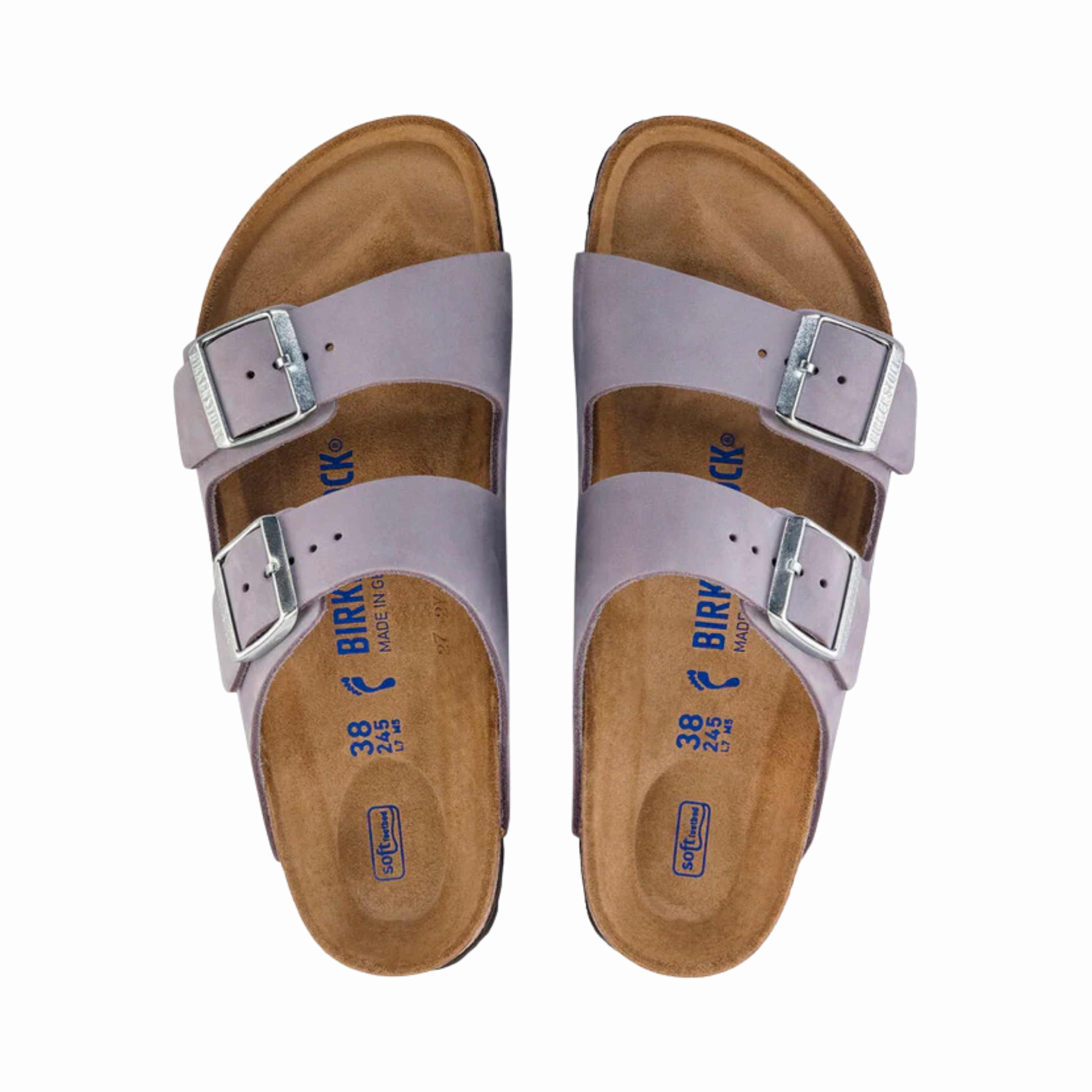 Women's Arizona Soft Footbed (Nubuck Leather) - Purple Fog (Narrow)