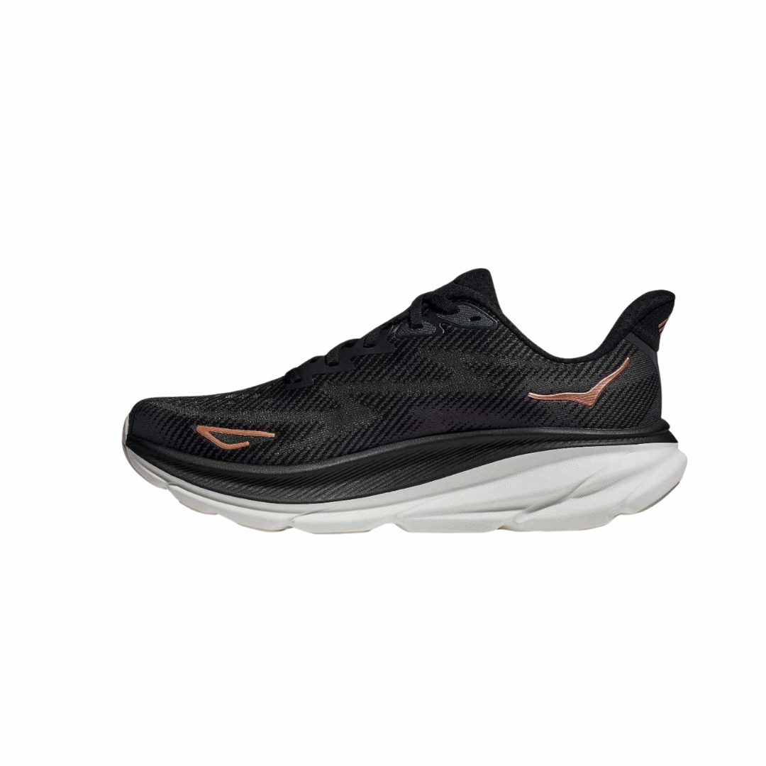 Women's Clifton 9 - Black/Rose Gold (B Width)