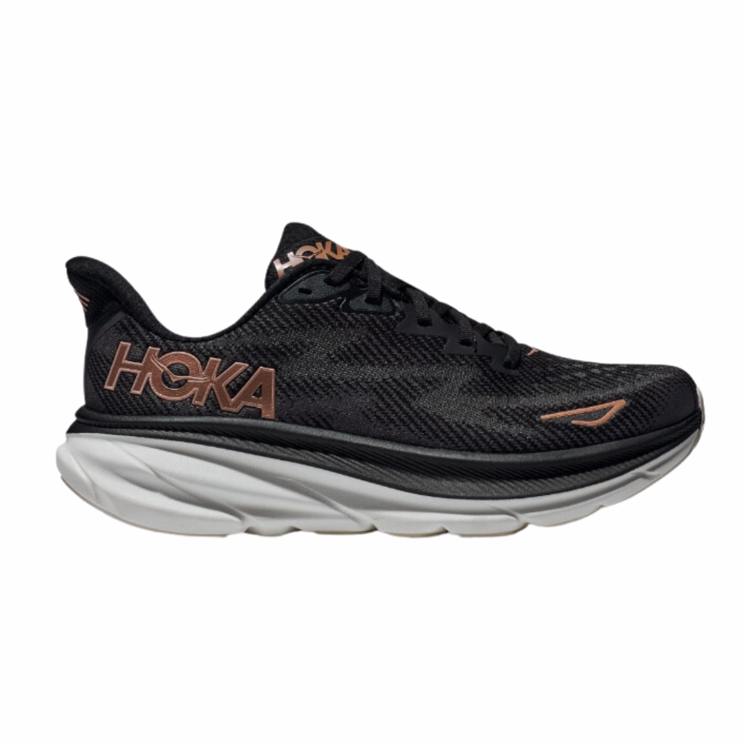 Women's Clifton 9 - Black/Rose Gold (D Width)