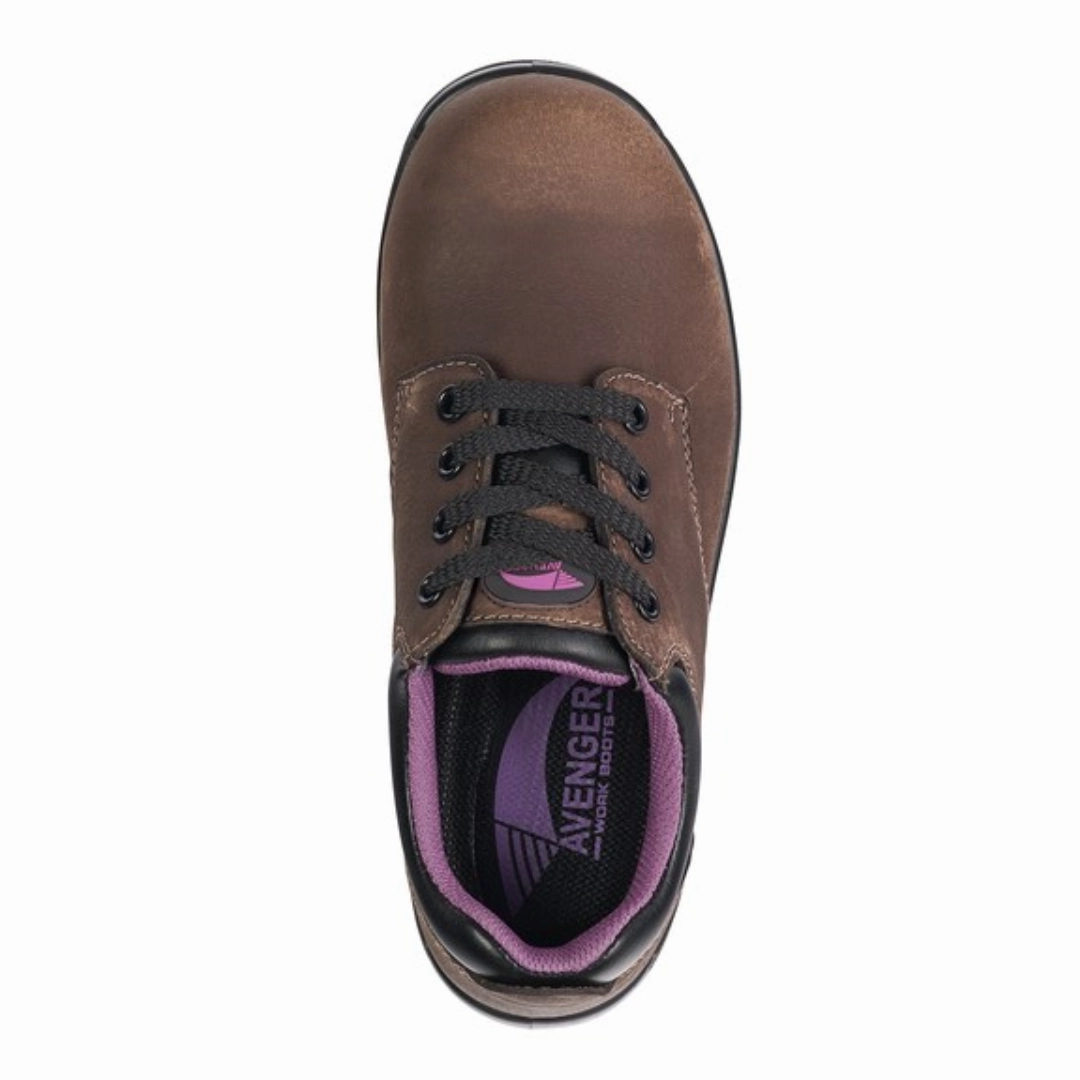 Women's Foreman Oxford Composite Toe - Brown (B Width)