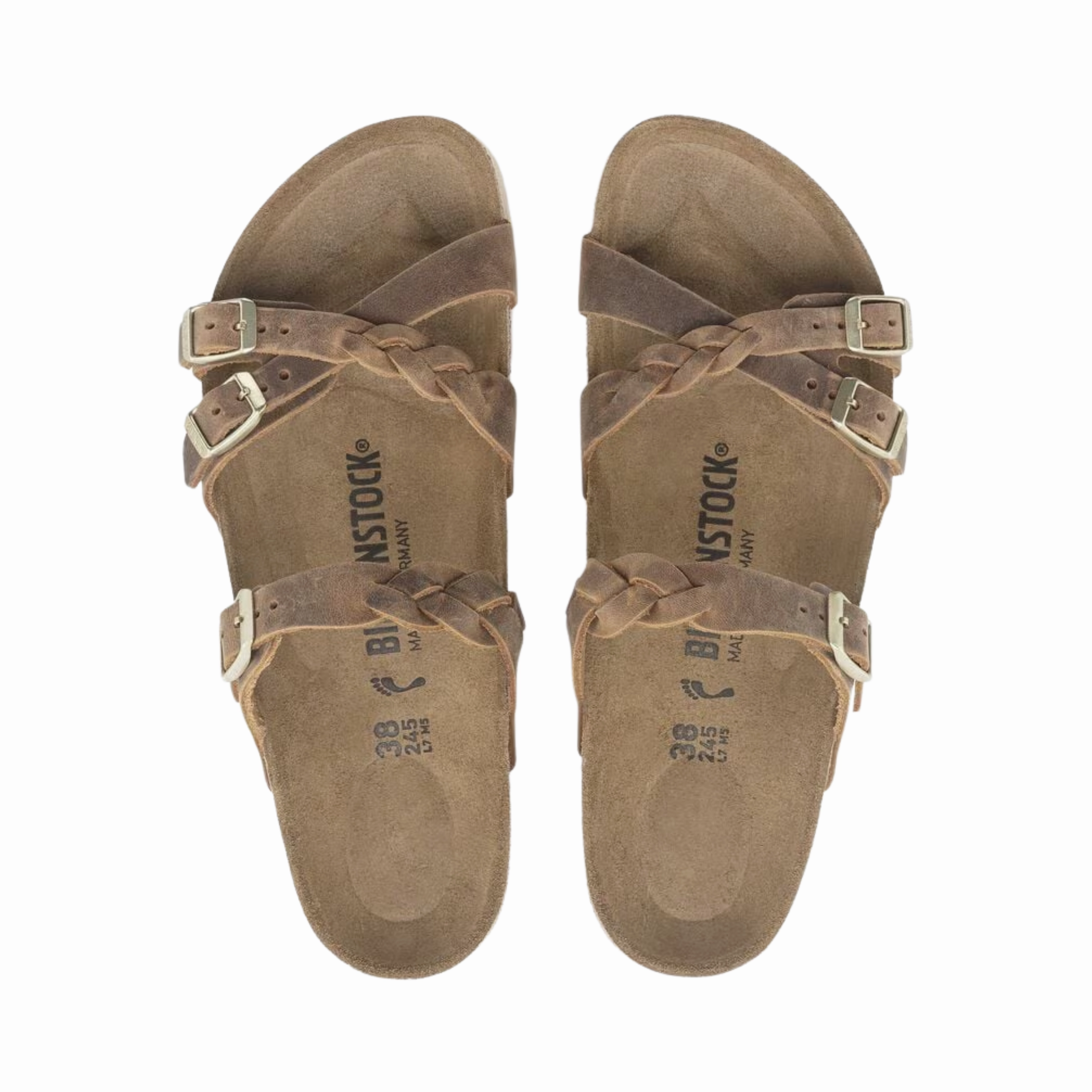 Women's Franca Braided (Oiled Leather) - Cognac