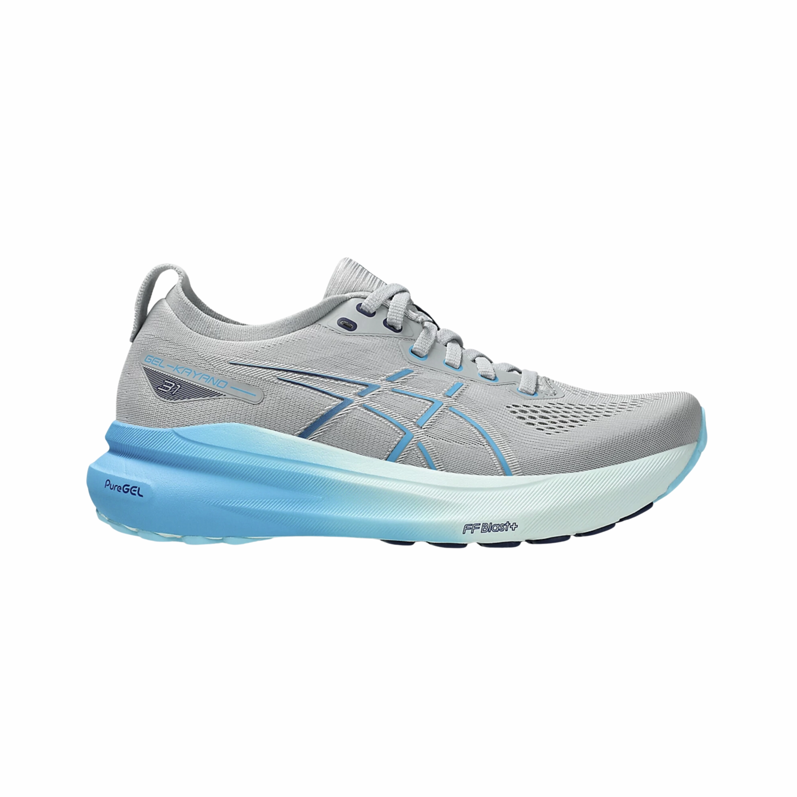 Women's Gel-Kayano 31 - Piedmont Grey/Digital Aqua (B Width)