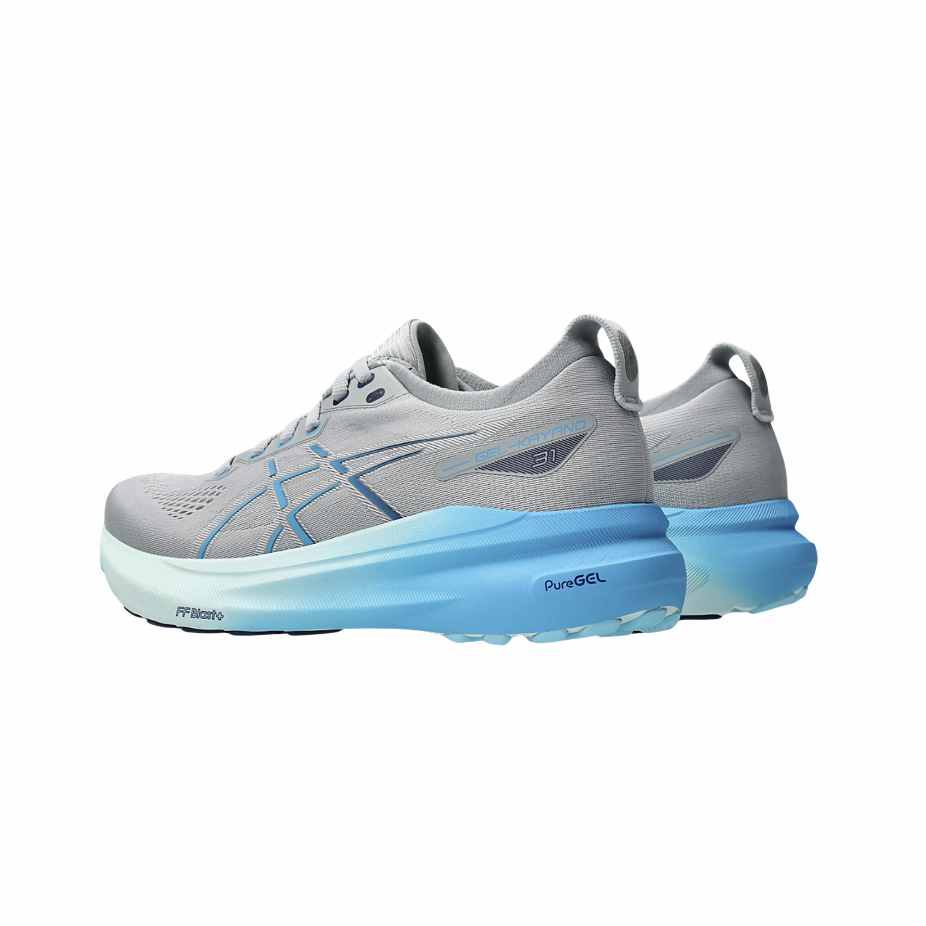 Women's Gel-Kayano 31 - Piedmont Grey/Digital Aqua (B Width)