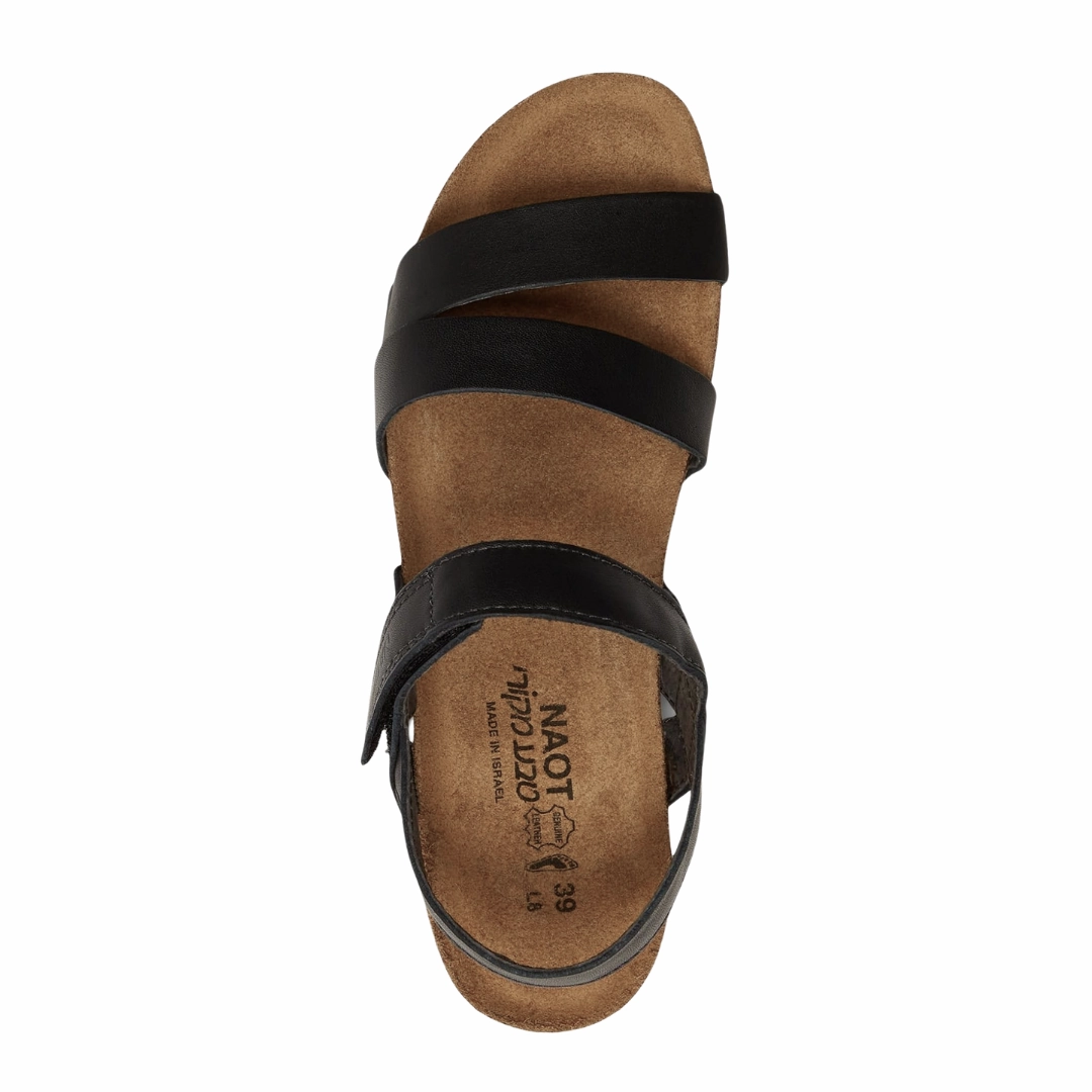 Women's Kayla - Black Matte Leather (Wide Width)