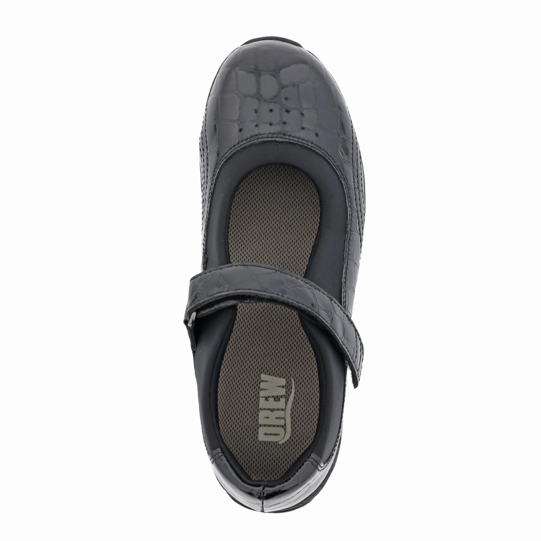 Women's Rose - Black Croc (Wide Width)