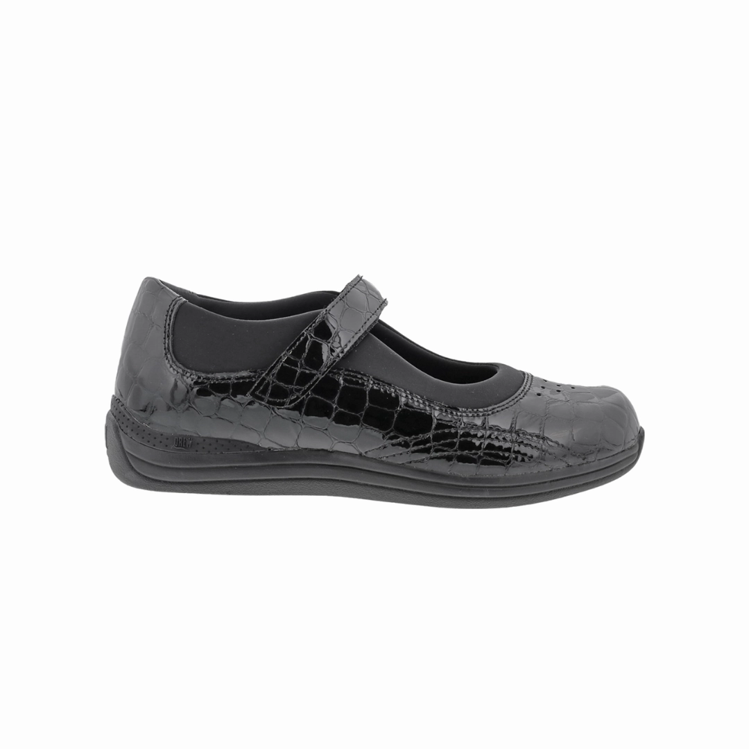 Women's Rose - Black Croc (Wide Width)