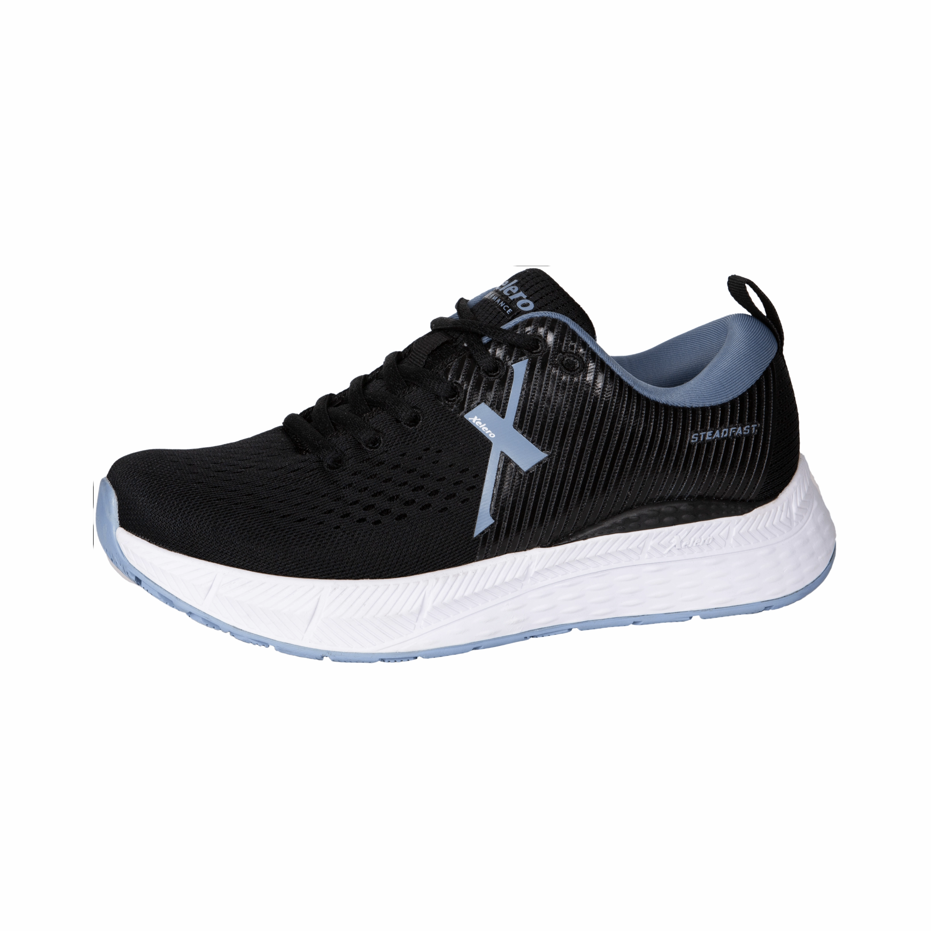 Women's Steadfast - Black/Periwinkle (D Width)