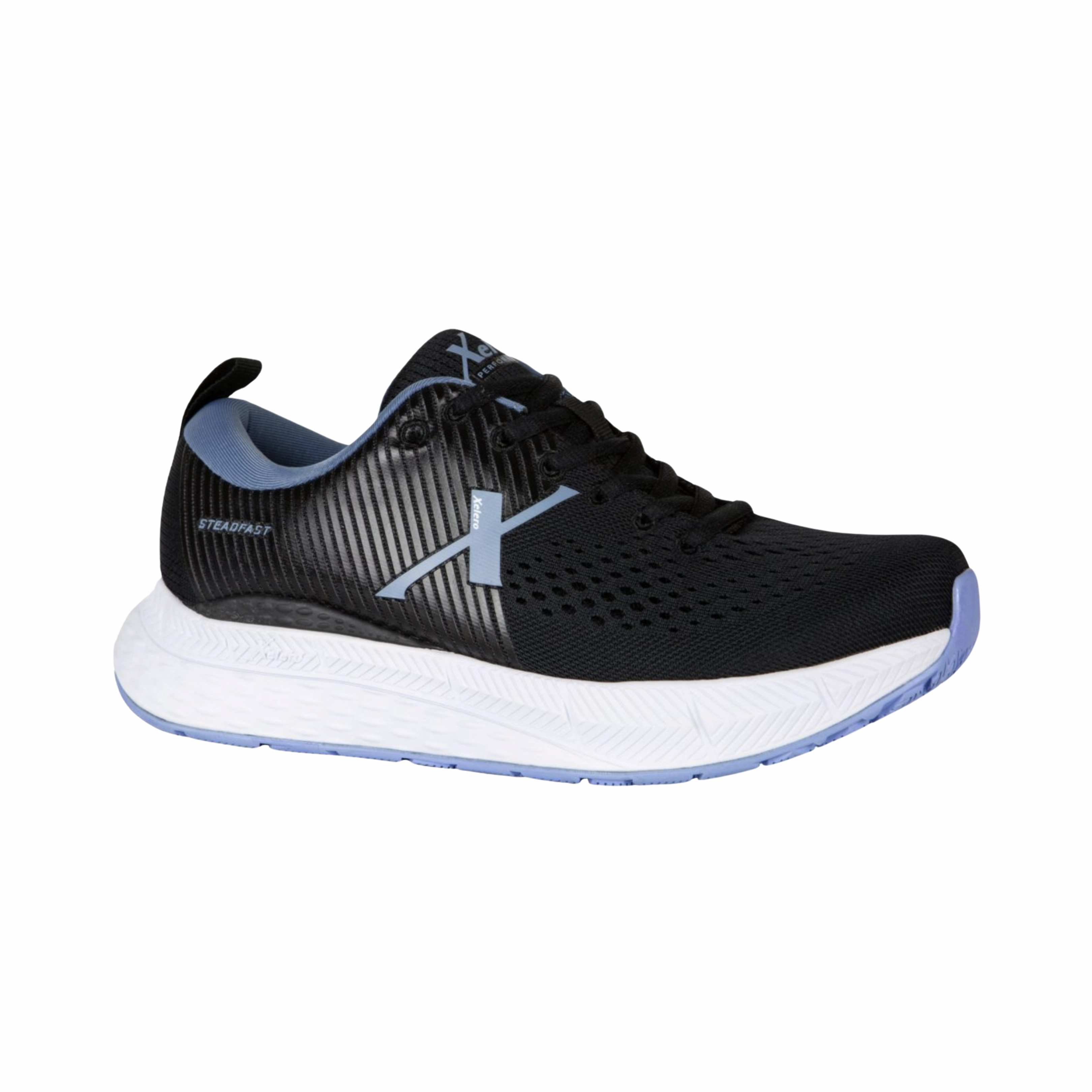 Women's Steadfast - Black/Periwinkle (D Width)