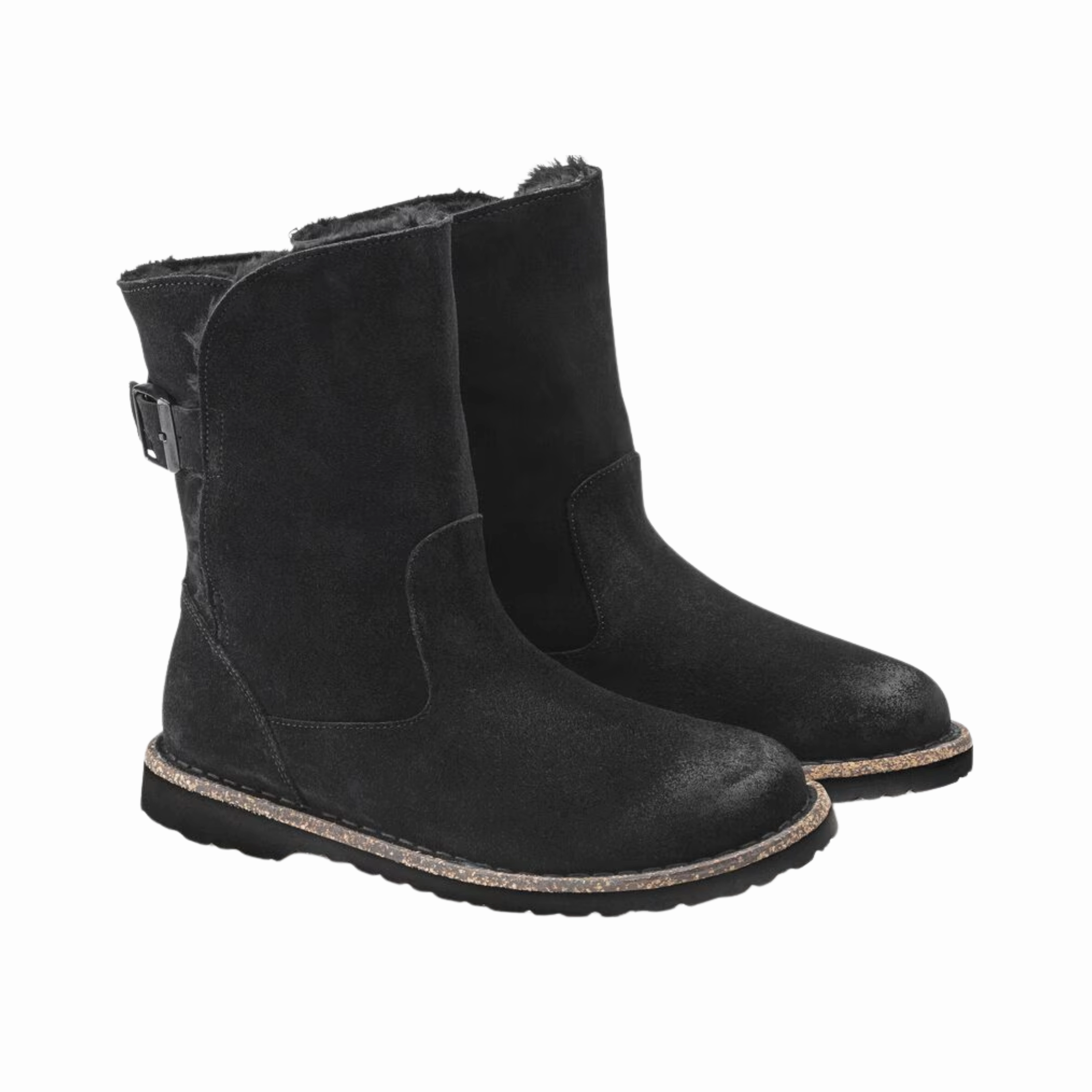 Women's Uppsala Shearling (Suede Leather) - Black
