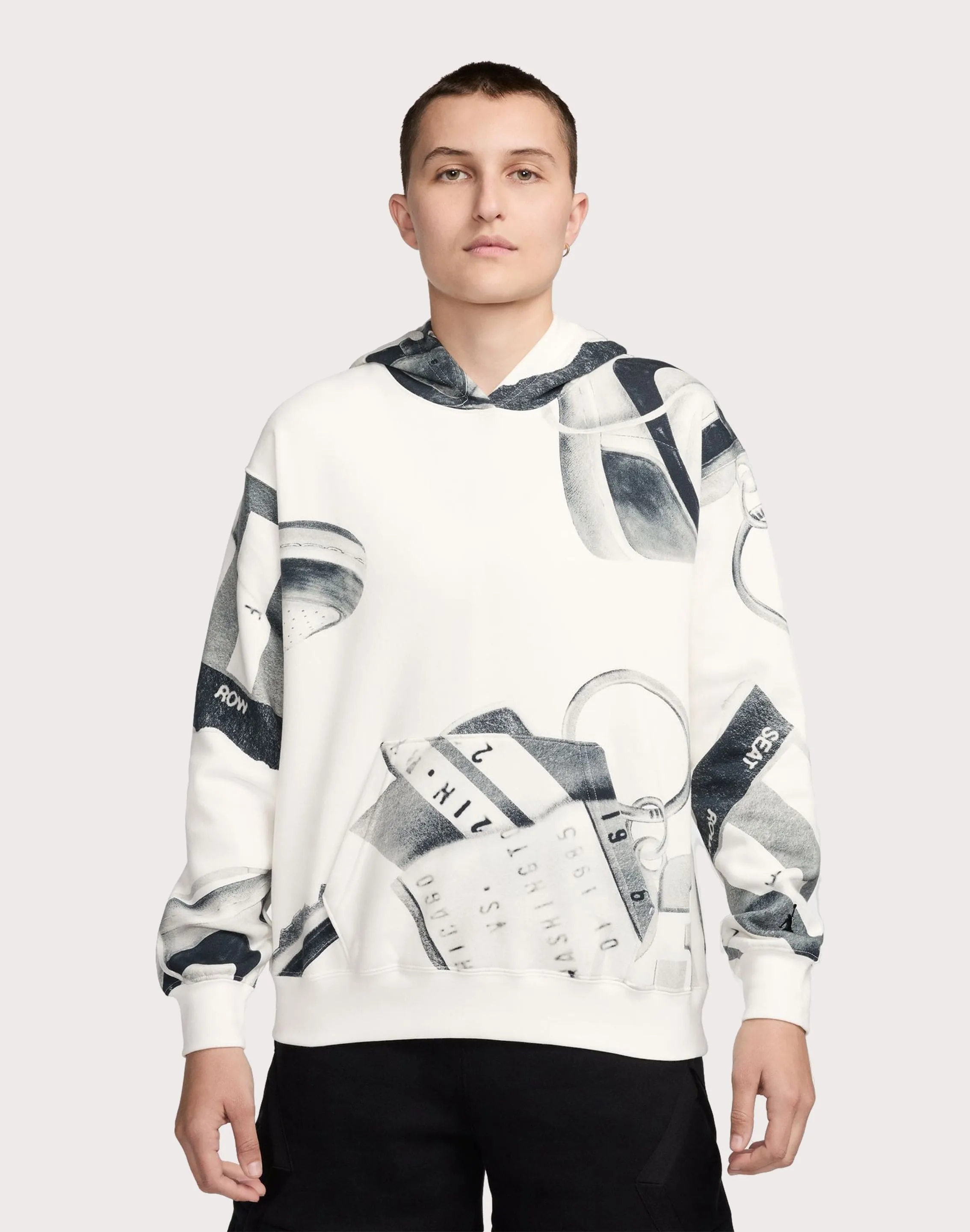Wool - sourced fashion Jordan Brooklyn Fleece Printed Pullover Hoodie Clearance fashion