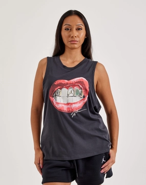 Wool - sourced fashion Jordan Flight Sleeveless Tee Embroidered fashion