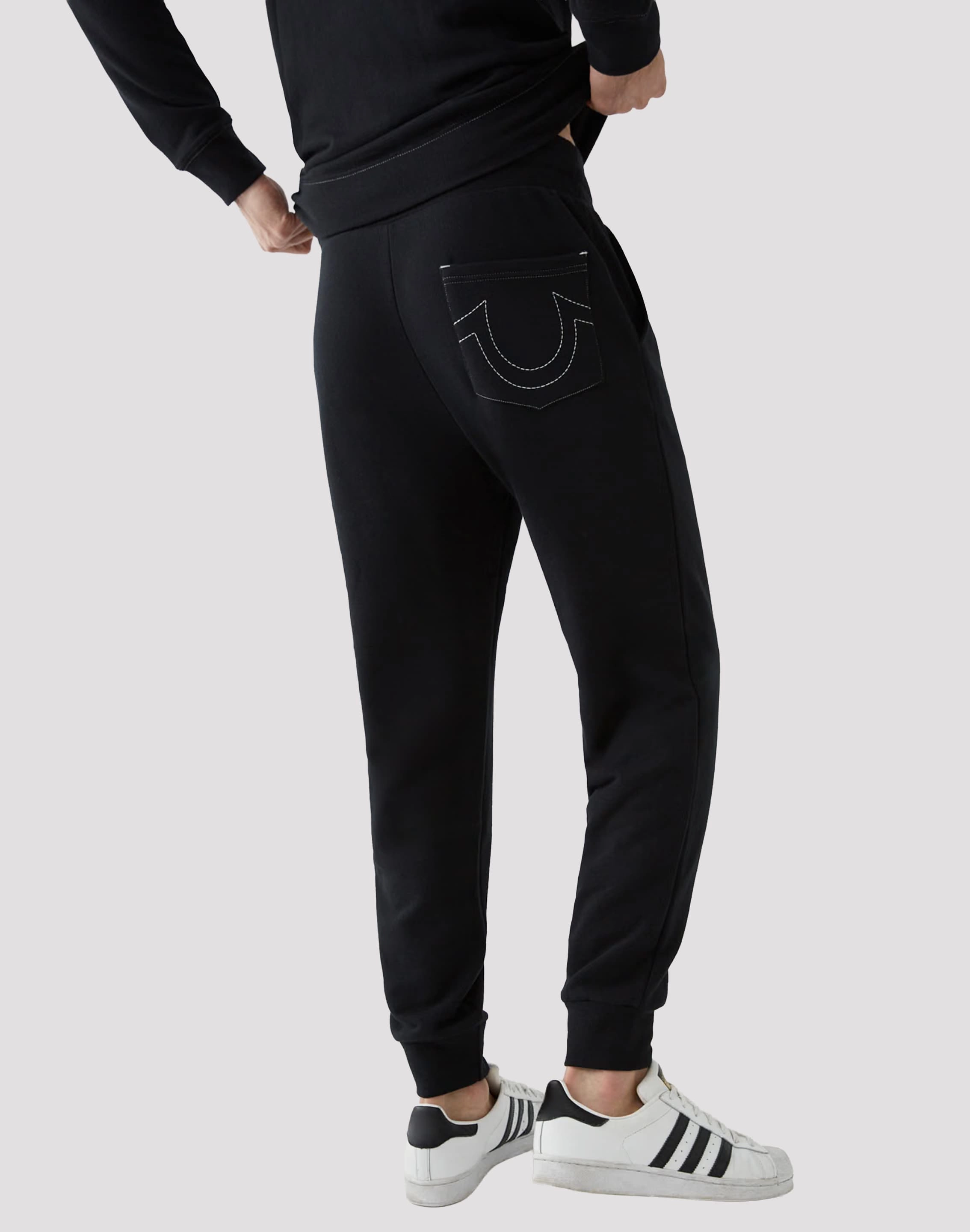 Wool - sourced fashion True Religion Classic Logo Joggers Budget - friendly fashion